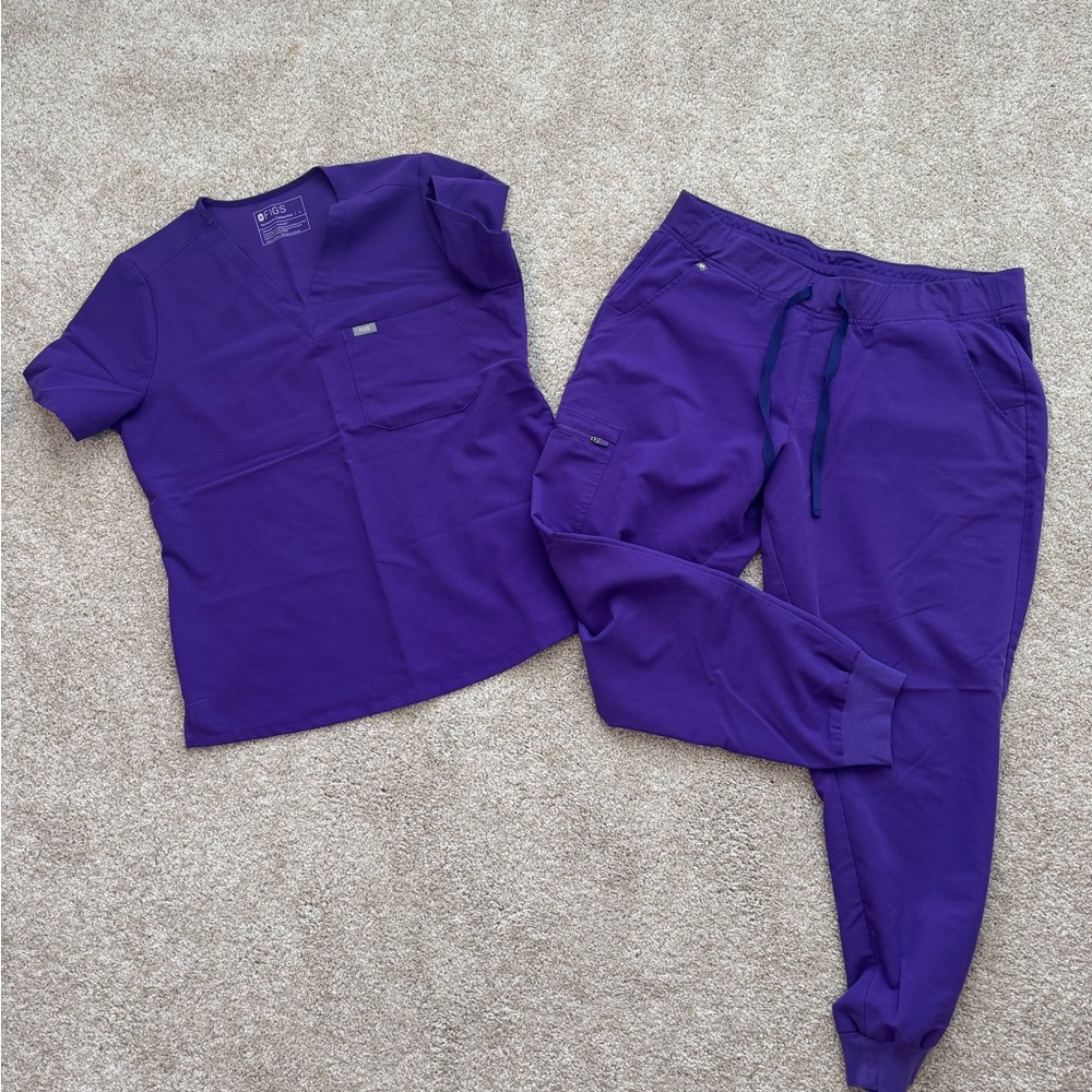Figs Purple Scrub Set